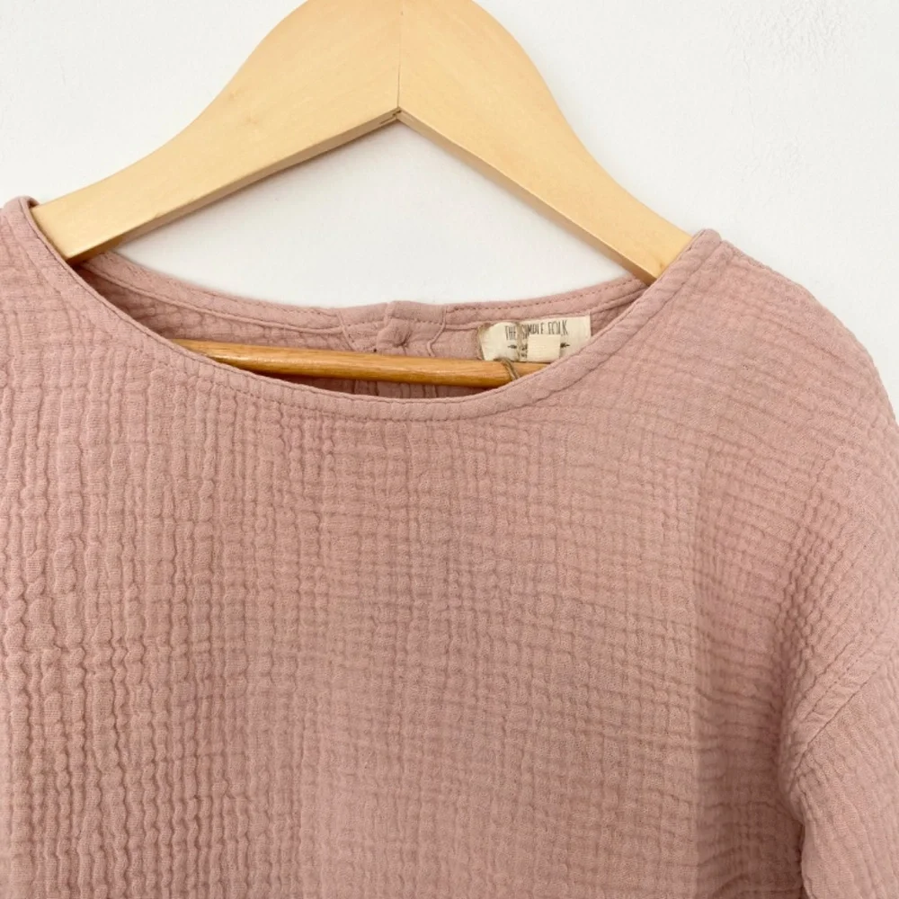 SOLD-The simple folk button back top - Picture 2 of 4